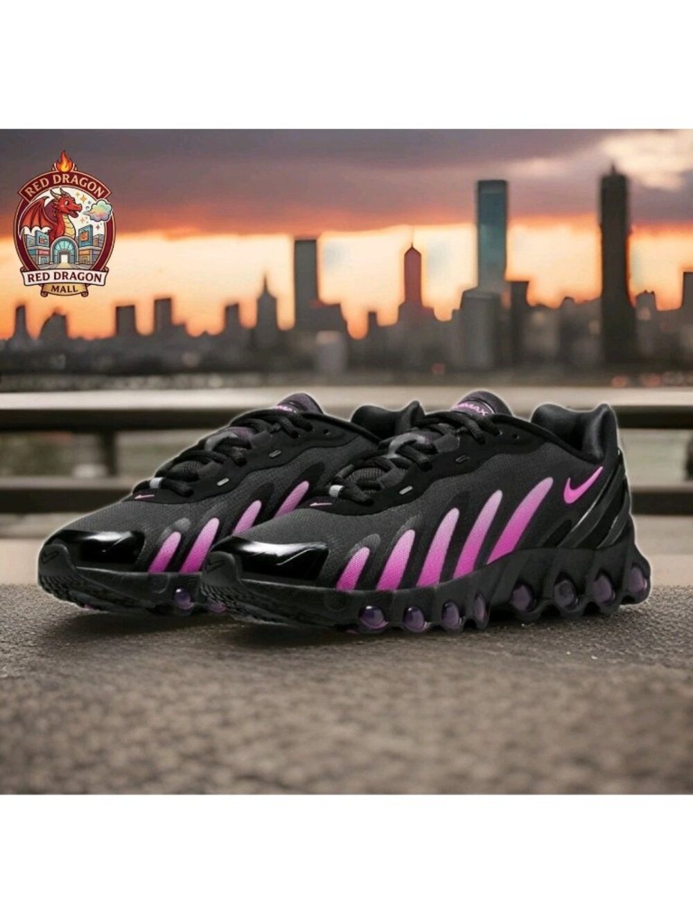 Nike Air Max DN8 Black Playful Pink Shoes Sneakers IH4483-001 - Women's Size 8